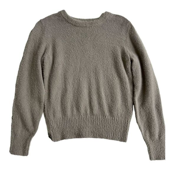 Old Navy Sweaters - Old Navy Eyelash Sweater Women‎ Medium Beige Knit Crew Neck Long Sleeve Pullover